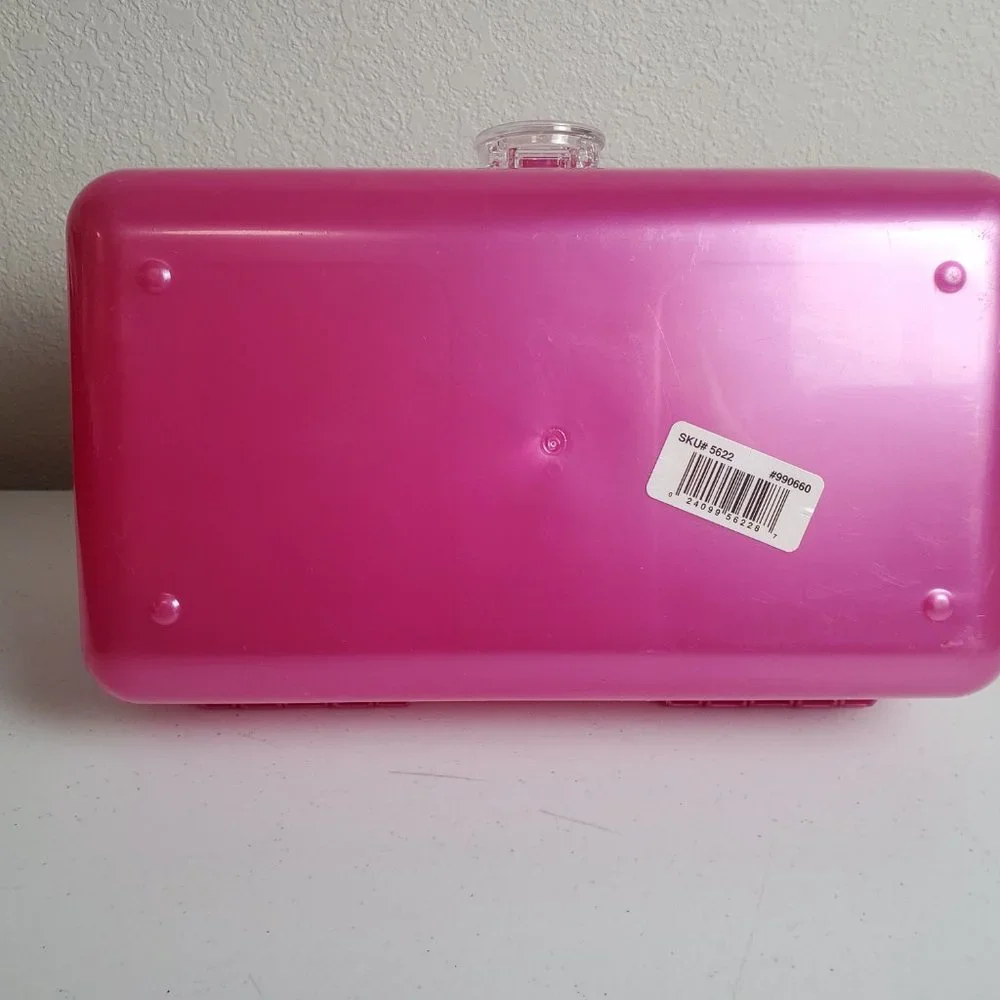 Caboodles 5626 Mirror Makeup Case Organizer Pink Made in USA Plano Molding Co.